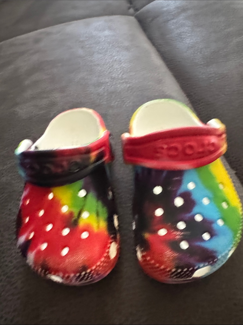Crocs Tie Dye Clogs Classic Toddlers Sz 4 -  Unisex Toddlers Little Boy Girls